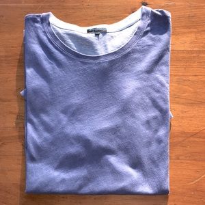 Patrick Assaraf Pima cotton reverse spray T shirt
